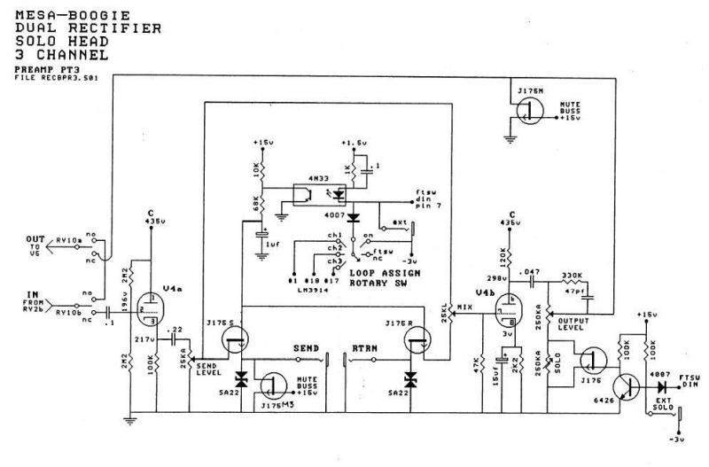 Mesa boogie rectifier схема