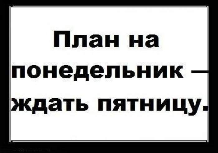 Планы на понедельник картинки прикольные