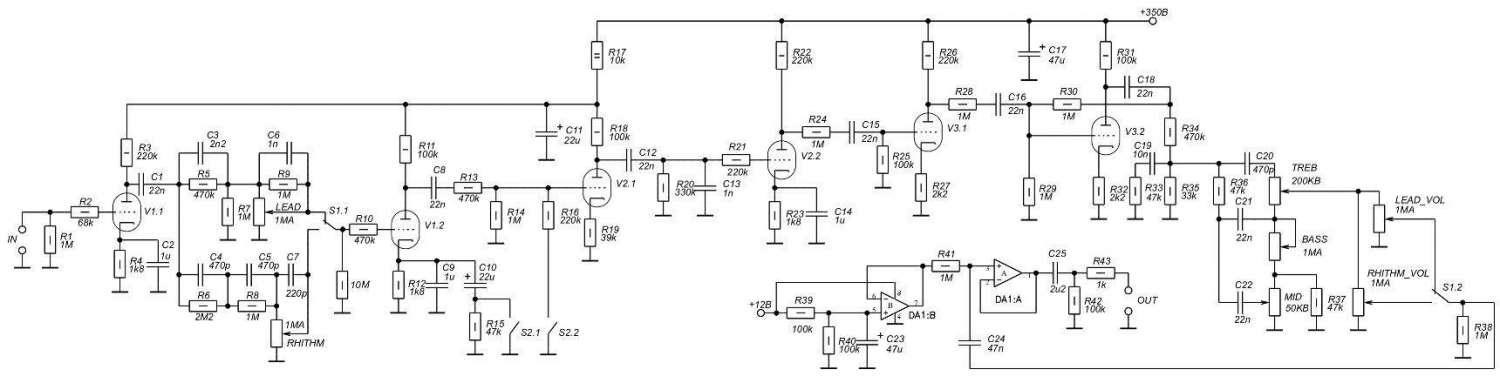 Peavey valveking 8 схема