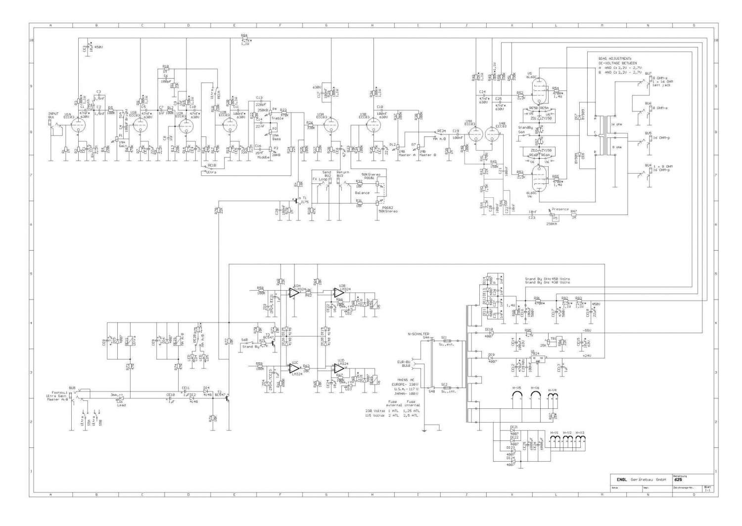 Engl e530 preamp схема