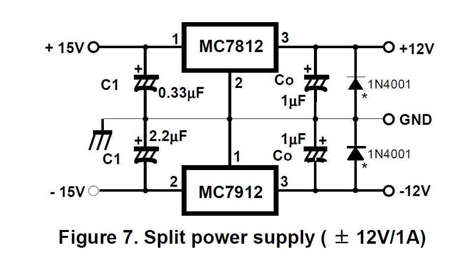 Lm7912 схема включения