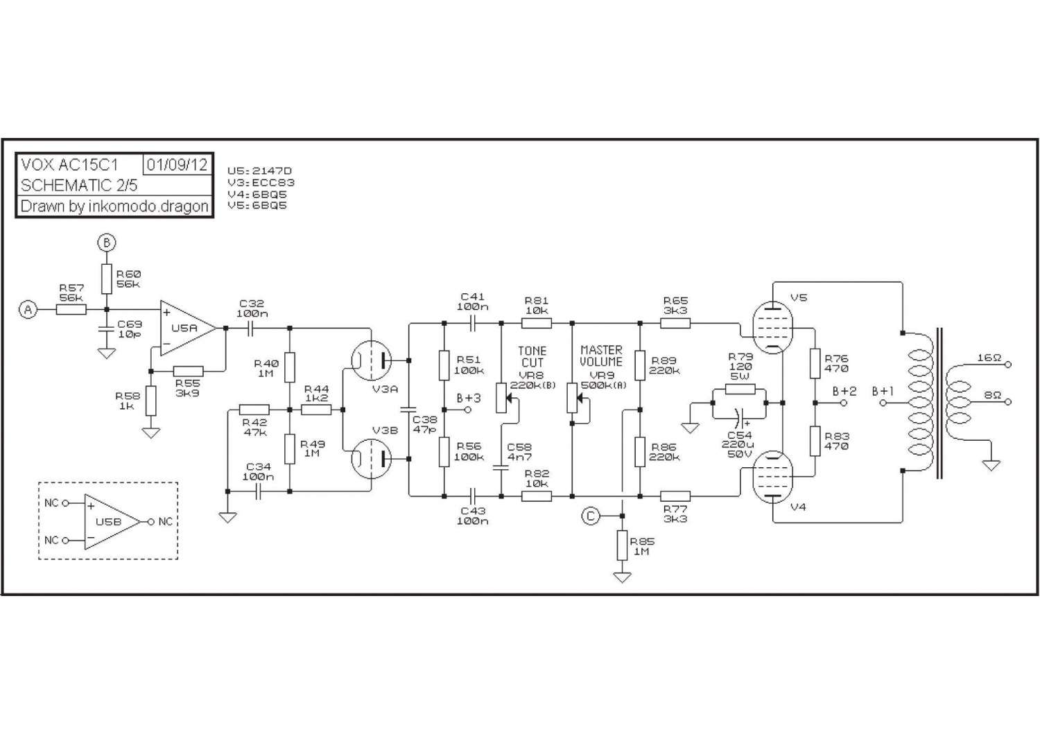 Vox ac15 settings