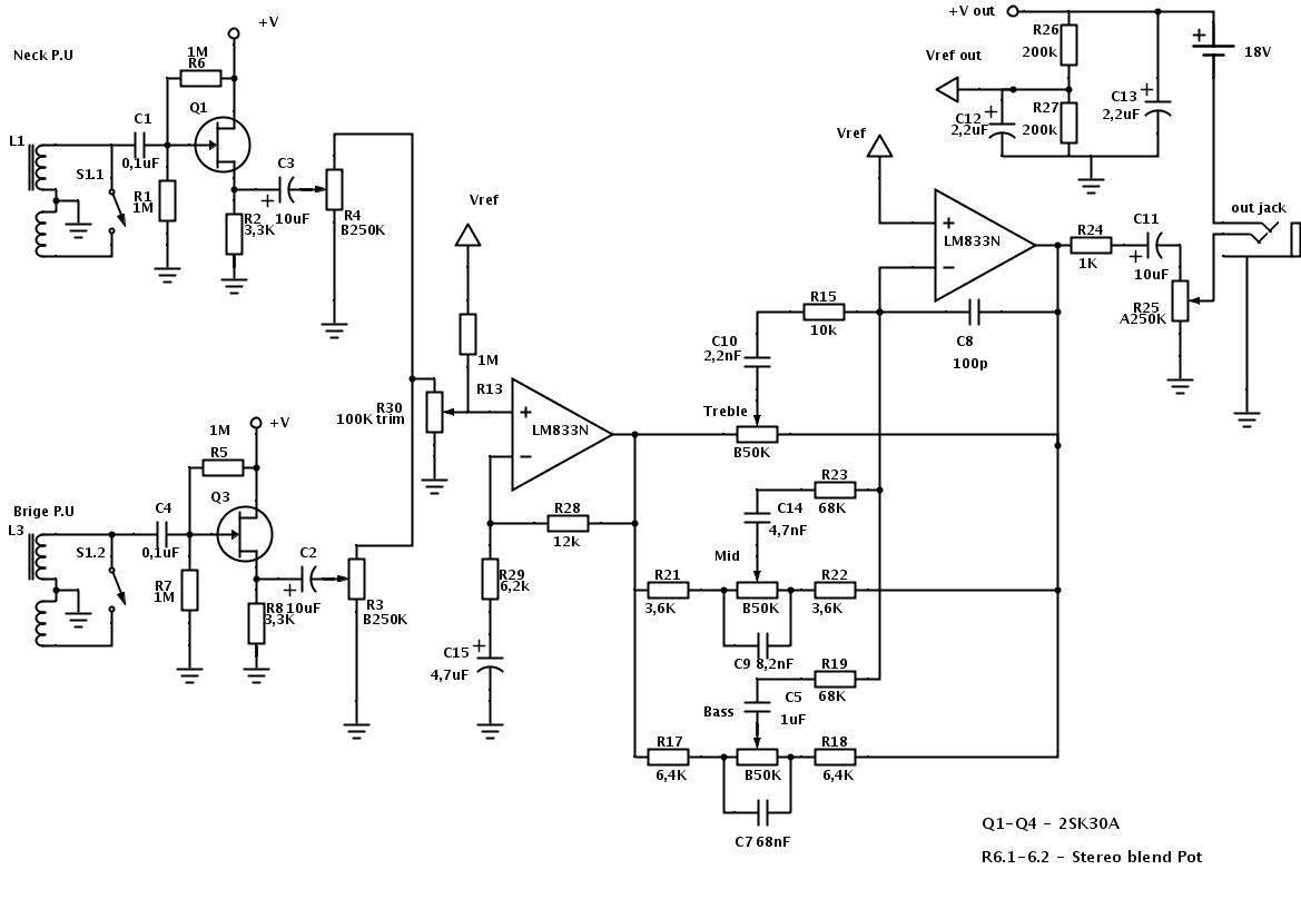 Lm833n схема усилителя