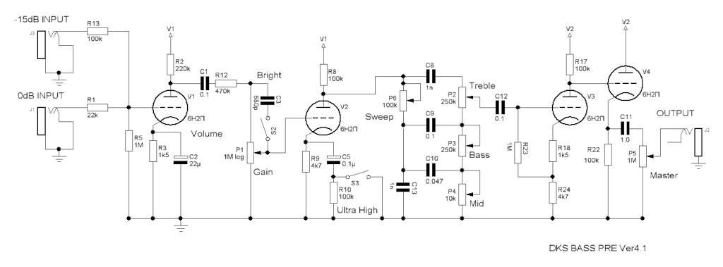 Схема бас комбоусилитель