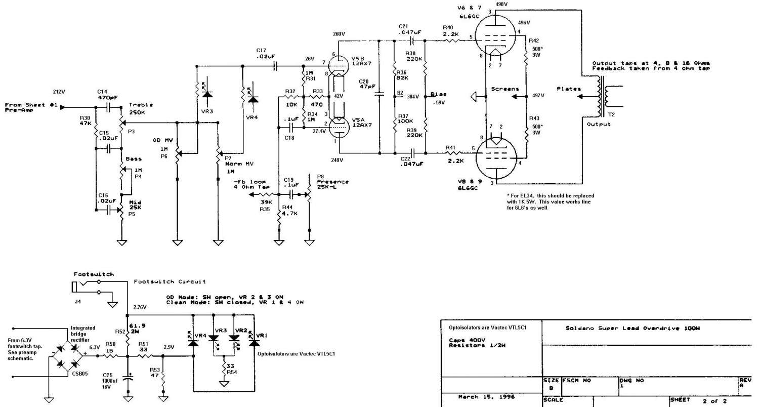 Peavey 5150 preamp схема