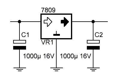 L7809 схема подключения