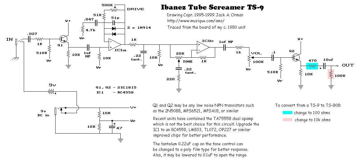 Ibanez ts808 схема