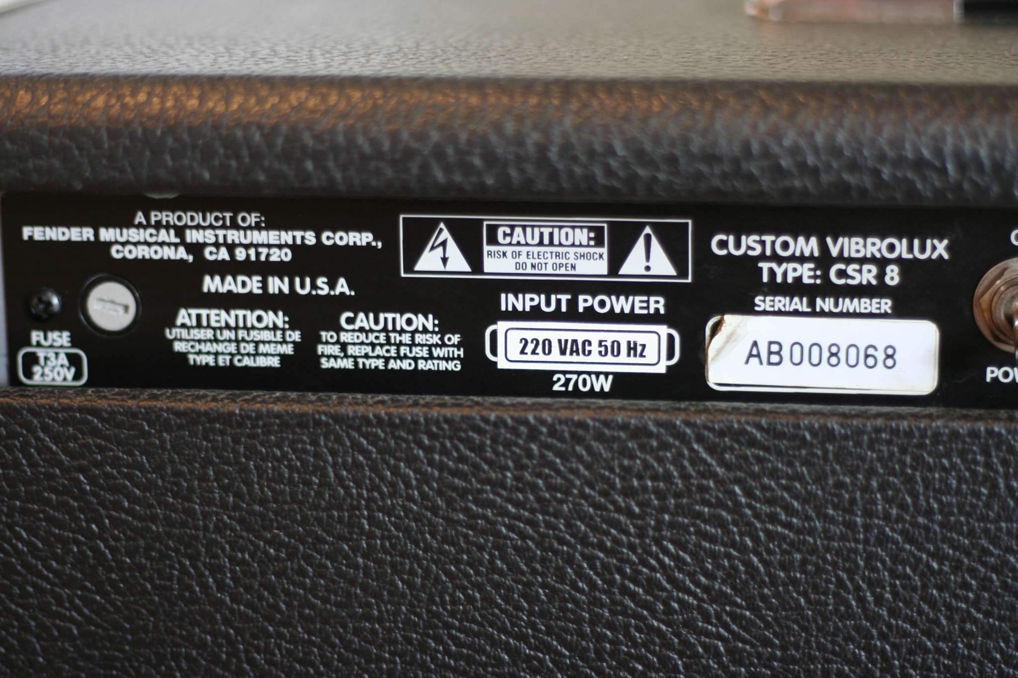 Fender Vibrolux Reverb Custom 2190774-5