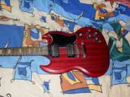 Продам Epiphone G400 c отремонтированной головой грифа, китаец 848088-0