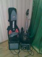 Cрочно продам набор - элект. гит. Ibanez RG320FM+комбик 10 ватт+процессор зум+ч 320653-0